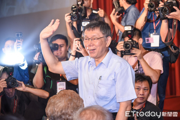 ▲台北市長柯文哲出席台灣民眾黨創黨大會。（圖／記者林敬旻攝） 