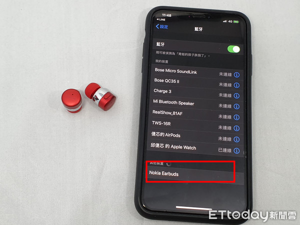 ▲▼Nokia真無線藍牙耳機。（圖／記者邱倢芯攝）