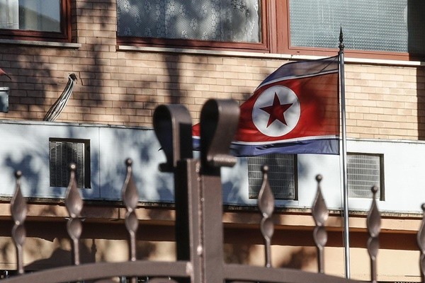 ▲▼北韓國旗（圖／達志影像／美聯社）
