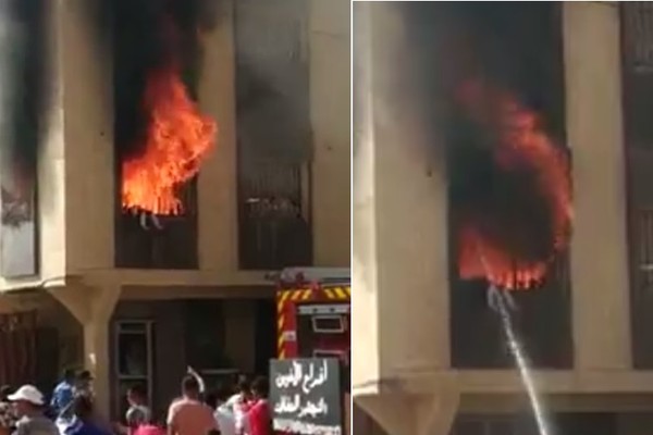 ▲▼摩洛哥海米薩特發生火警，女童被卡鐵窗內活活燒死。（圖／翻攝自臉書／Ayoub Bnider）