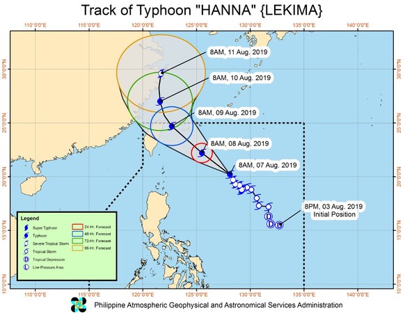 ▲▼菲律賓大氣地球物理和天文服務管理局預測颱風路徑。（圖／翻攝自PAGASA）