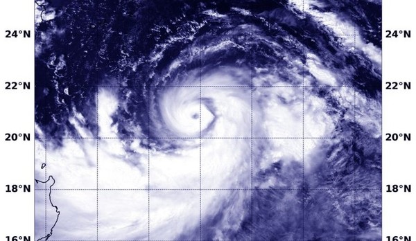 ▲第9號颱風利奇馬（Lekima）颱風眼超清晰。（圖／翻攝自NASA）