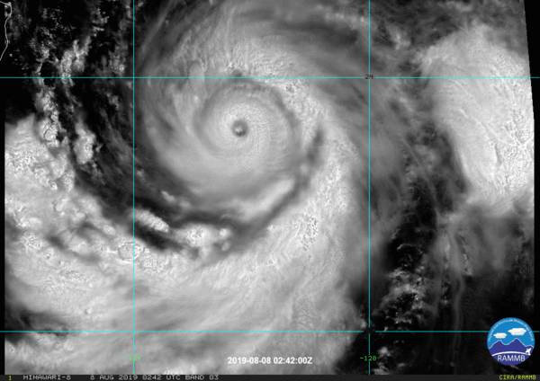 ▲▼利奇馬颱風，日本向日葵衛星的觀測。（圖／取自RAMMB）