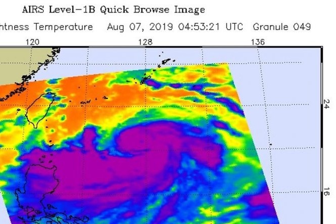 ▲▼NASA封利奇馬「超級颱風」！11級強風＋大豪雨襲北台　不排除煞車轉彎。（圖／翻攝NASA）