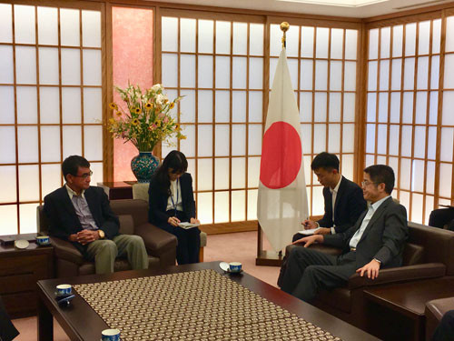 ▲大陸外交部副部長樂玉成訪問日本。（圖／翻攝大陸外交部）