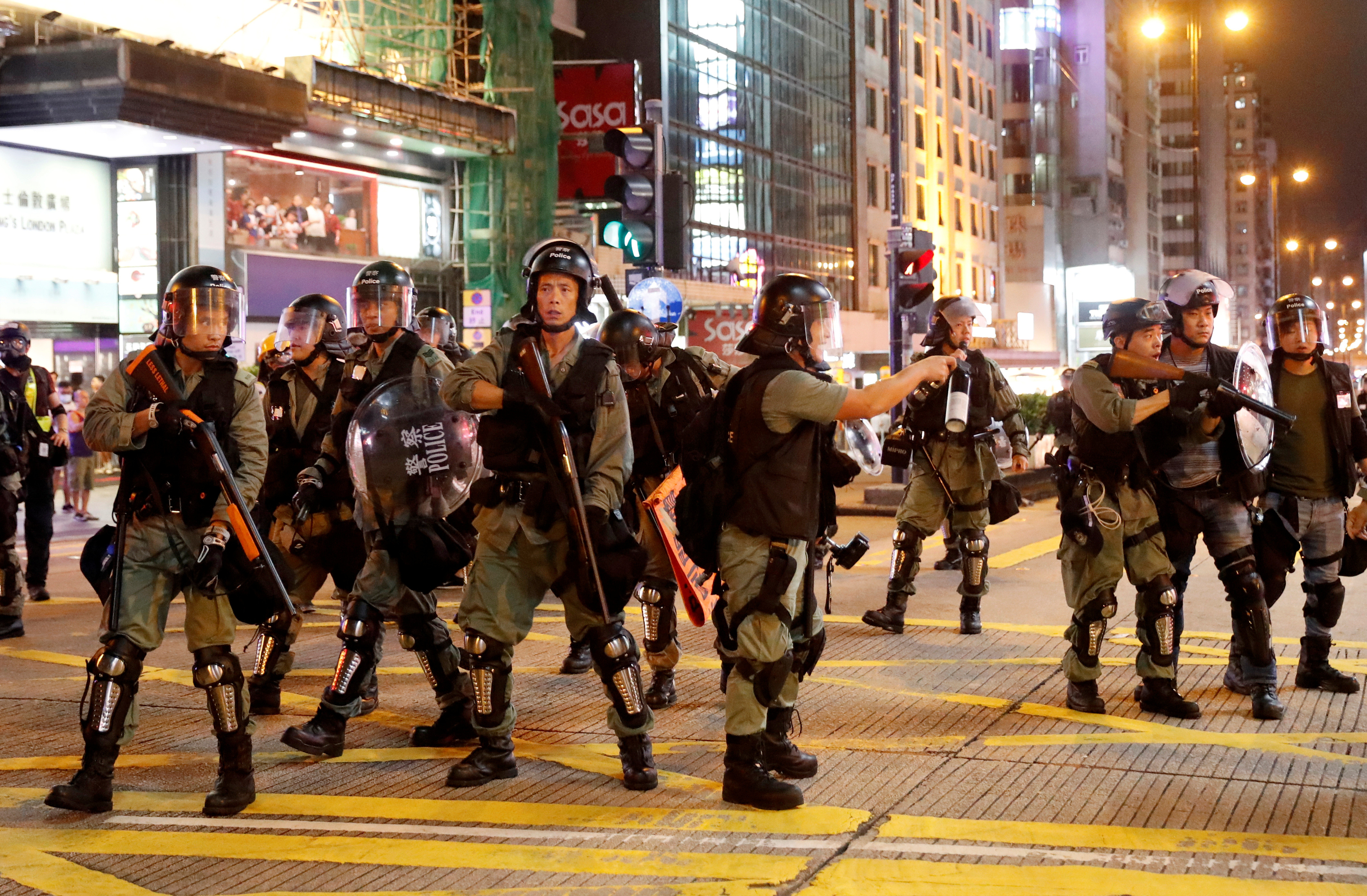 ▲▼香港多地爆發警民衝突。（圖／路透）
