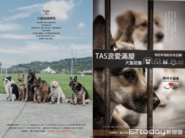 ▲陪伴犬協會舉辦免費訓犬與認養活動。（圖／台北市陪伴犬協會提供）