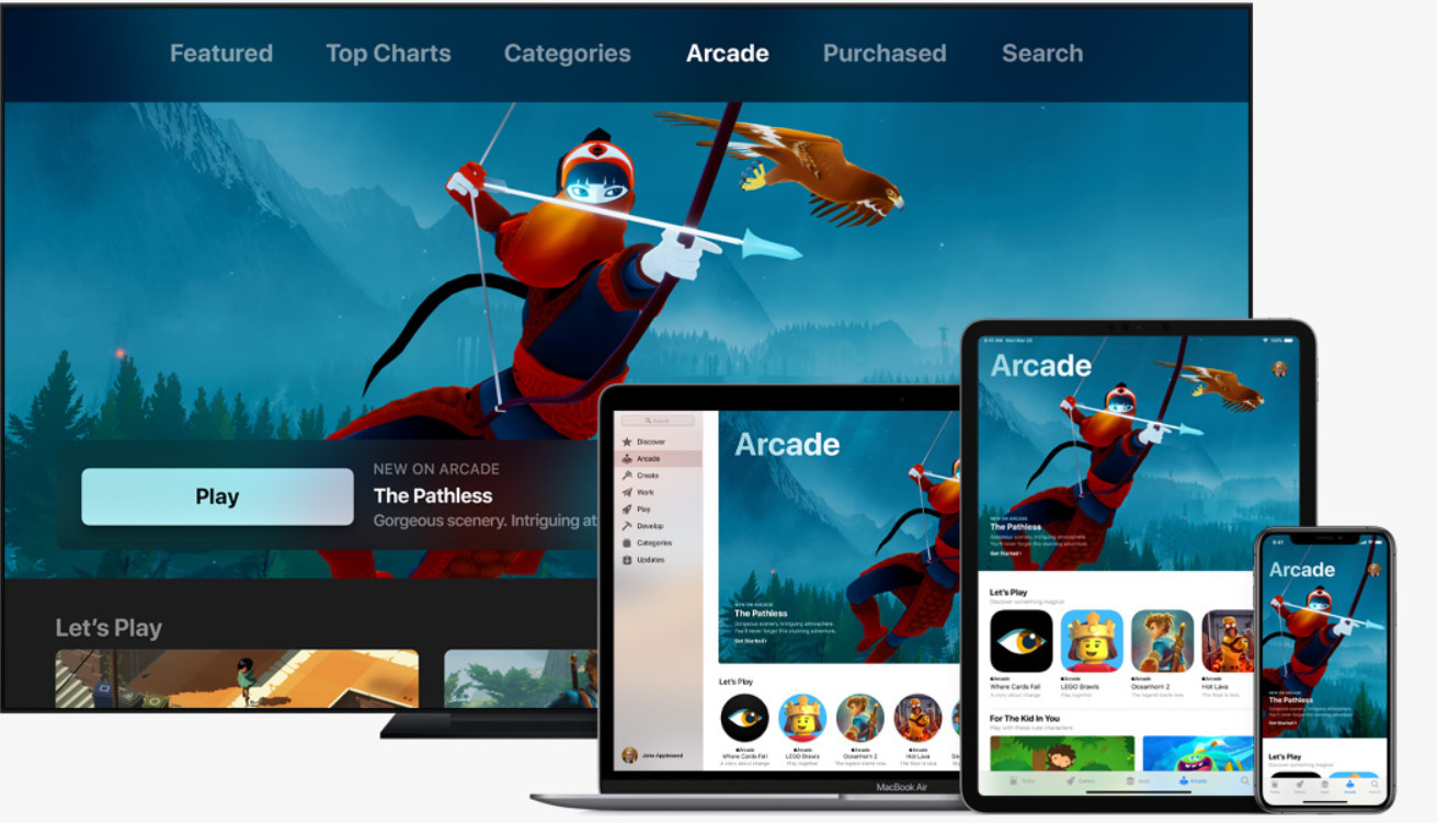 ▲蘋果於3月份宣佈Apple Arcade遊戲訂購服務。（圖／蘋果官網）
