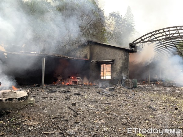 ▲苗栗造橋「煙火工廠爆炸」！（圖／記者黃孟珍攝）