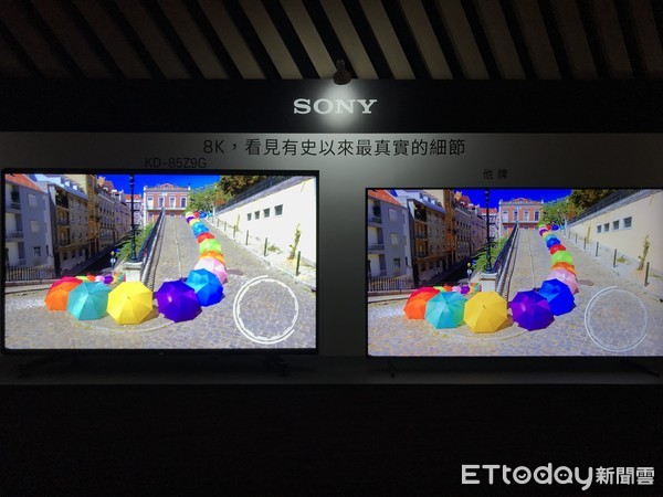 ▲SONY BRAVIA旗下首款8K畫質HDR電視KD-85Z9G。（圖／記者蔡惠如攝）