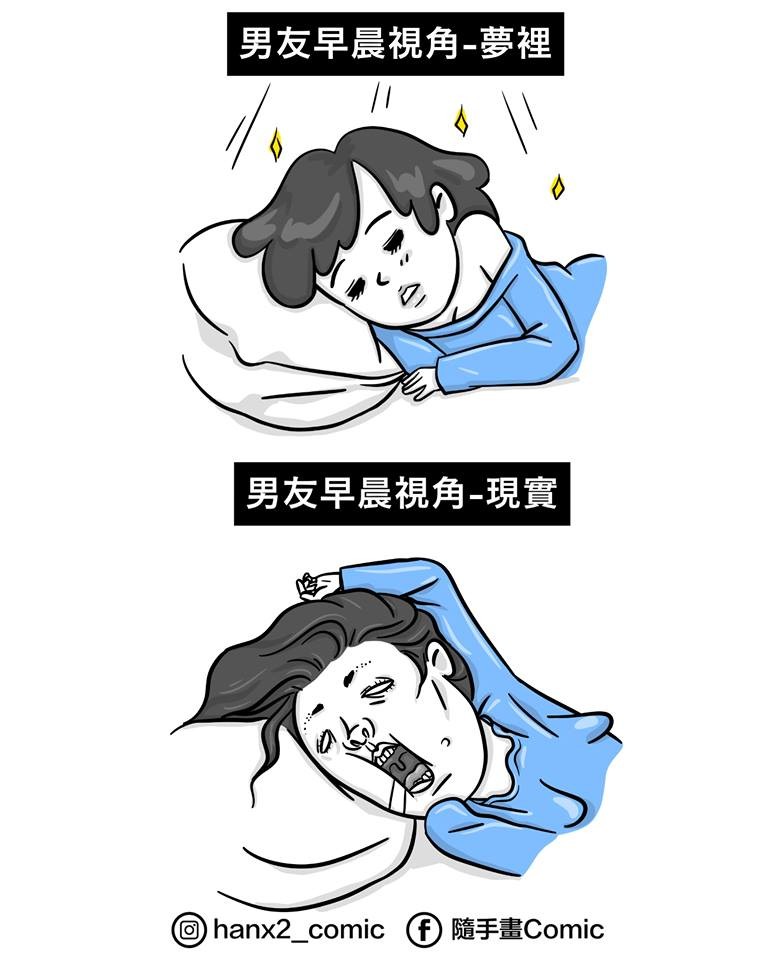 ▲5個理想與現實的差距。（圖／「瀚瀚隨手畫」（IG@hanx2_comic））