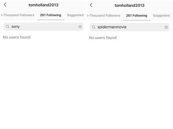 ▲▼湯姆霍蘭德、贊達亞取消關注索尼影業與《蜘蛛人：離家日》。（圖／翻攝自Instagram）