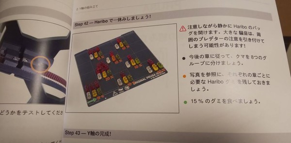 ▲ 廠商還貼心的幫顧客分配好每個步驟獎勵ˇ的小熊軟糖數量，不能多也不能少。（圖／翻攝kenbishi_P推特）