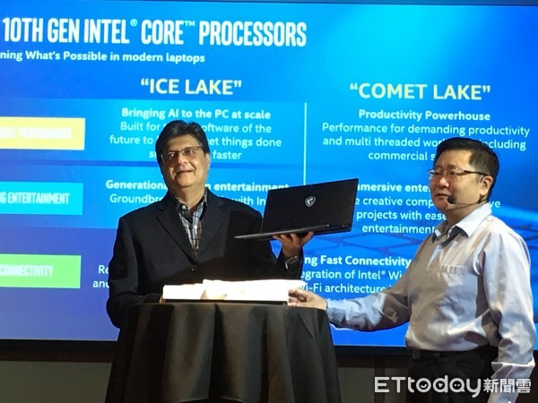 ▲▼英特爾（intel）第十代處理器，ice lake，comet lake   。（圖／記者周康玉攝）