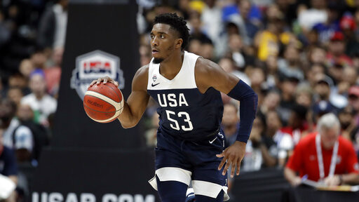 ▲美國隊，米歇爾(Donovan Mitchell)。（圖／達志影像／美聯社）