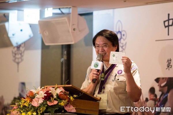 ▲ 林右昌連任童軍總會理事長 鼓勵各縣市廣泛成立童軍團。（圖／記者郭世賢翻攝）