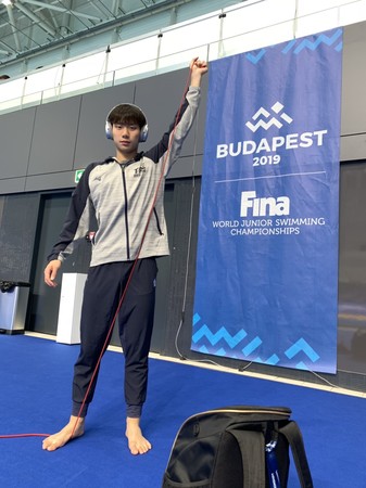 ▲王冠閎，2019年FINA世界青年錦標賽。（圖／黃智勇提供）
