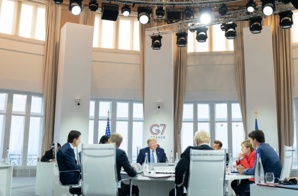 ▲七國集團（G7）峰會在法國比亞里茨（Biarritz）舉行。（圖／翻攝自Donald J. Trump的Twitter）