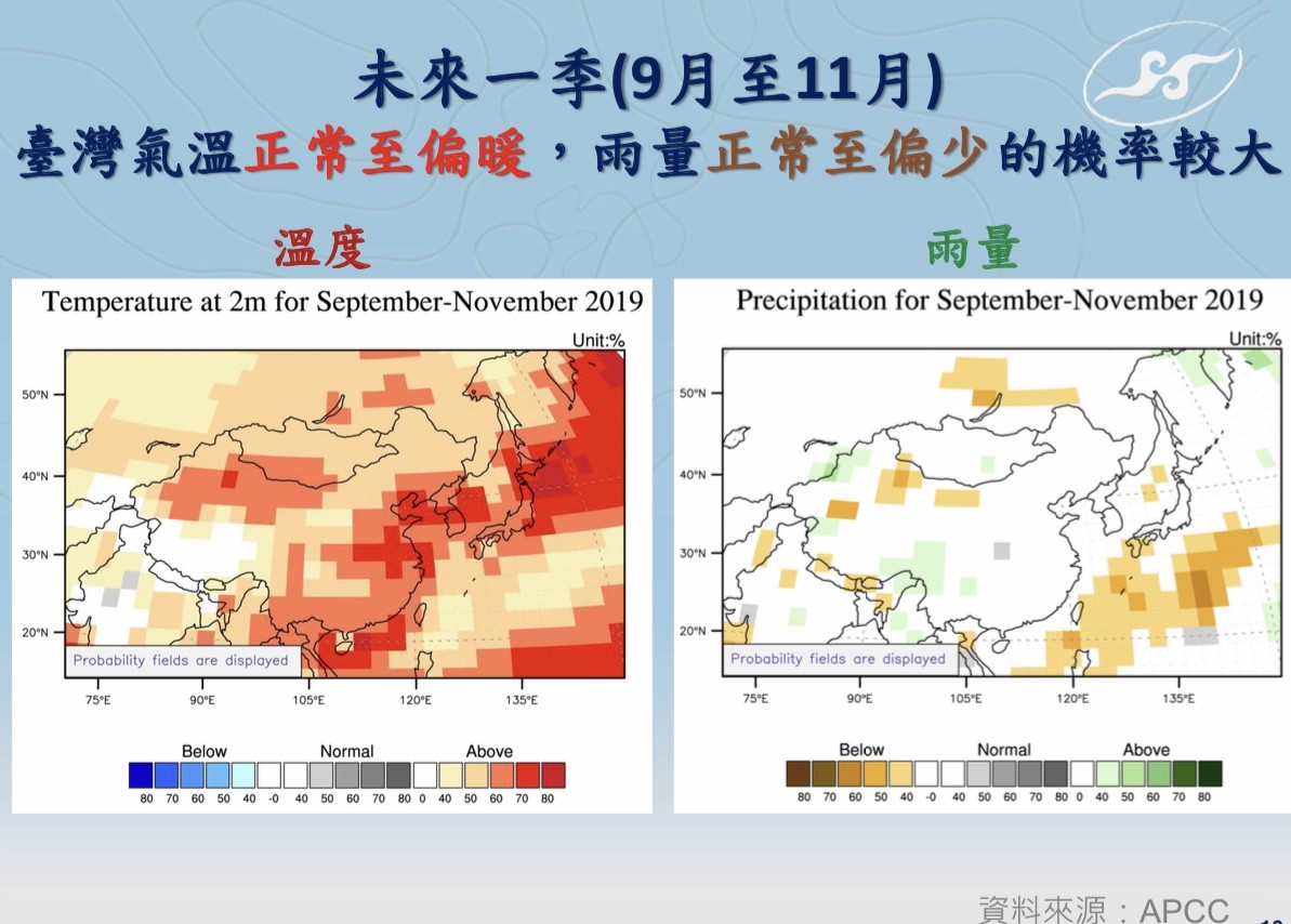 ▲▼氣象局秋季展望。（圖／中央氣象局提供）