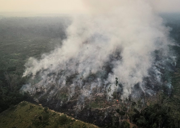▲▼巴西亞馬遜叢林大火危機。（圖／路透）