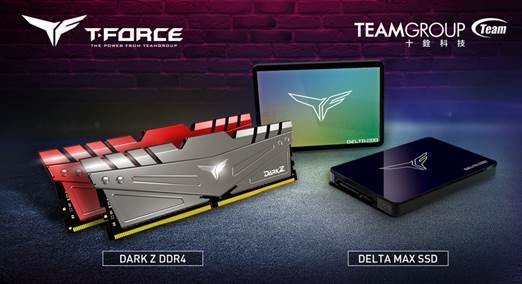 ▲▼十銓推幻境炫彩固態硬碟T-FORCE DELTA MAX和 電競記憶體DARK Z DDR4。（圖／業者提供）