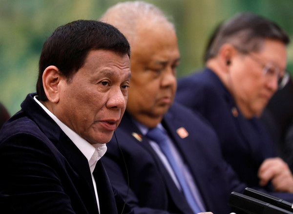 ▲▼ 菲律賓總統杜特蒂（Rodrigo Duterte）任內五度出訪中國，首提南海仲裁。（圖／路透）