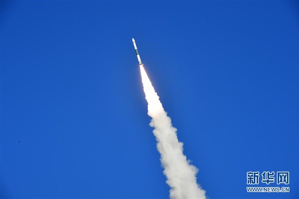 ▲中國小型固體運載火箭「快舟一號甲」於8月31日上午在酒泉衛星發射中心升空。（圖／翻攝自新華網）