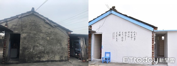 ▲▼雲林黃女士一家四口住在20多年的破舊小平房，房屋老舊、沒有廚房與廁所。慈濟基金會經評估後協助規畫隔間及整理，當地慈濟志工動員多次前往修繕天花板、牆壁油漆，清掃堆滿雜物等，8月底完成工程，如今黃女士家中有廚房、有衛浴間，就讀高中的孩子也終於有自己的房間可以安靜讀書。（圖／慈濟基金會提供）