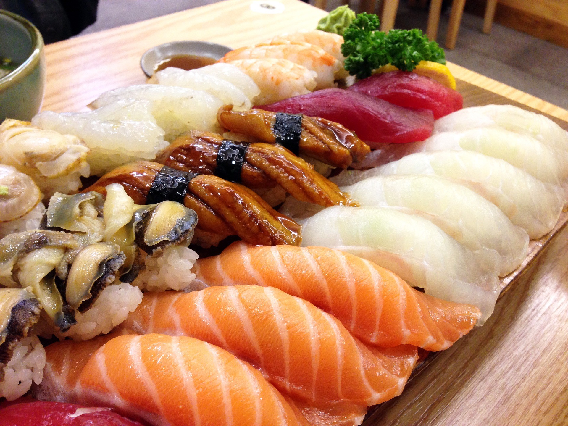 ▲▼   壽司,鮭魚,握壽司,          。（圖／pixabay）