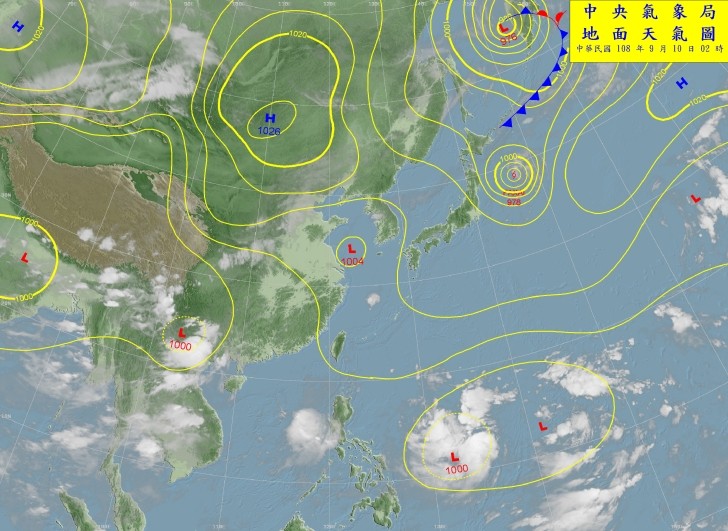 天氣圖。（圖／氣象局）