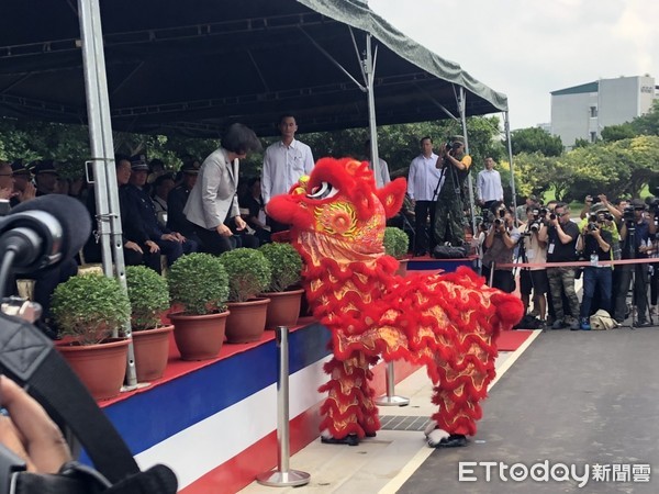 ▲蔡英文出席「國軍興安專案陸軍裝甲第五四二旅月祥樓落成啟用典禮」。（圖／記者林銘翰攝）