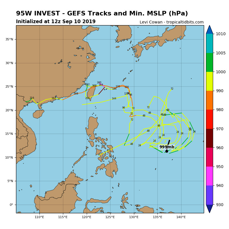 天氣圖。（圖／翻攝tropicaltidbits）