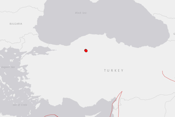 ▲▼  土耳其14日當地9時許連續發生2起地震 。（圖／翻攝自USGS）