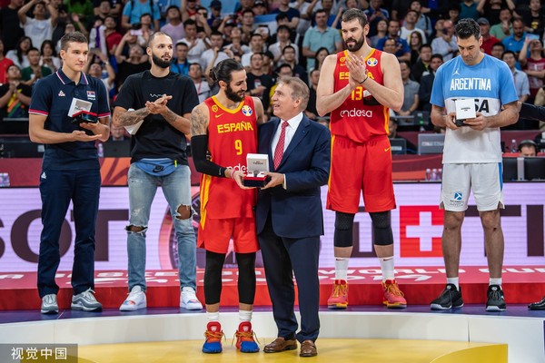 ▲2019世界盃金牌戰，西班牙vs阿根廷，盧比歐（Ricky Rubio）。（圖／CFP）