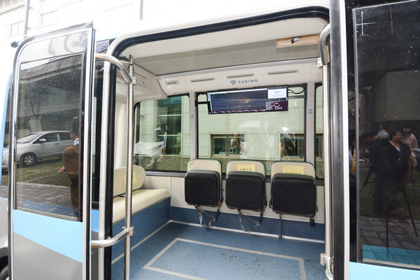 ▲桃市首推無人自駕巴士，應用在機捷接駁及青埔示範運行。（圖／市府提供）