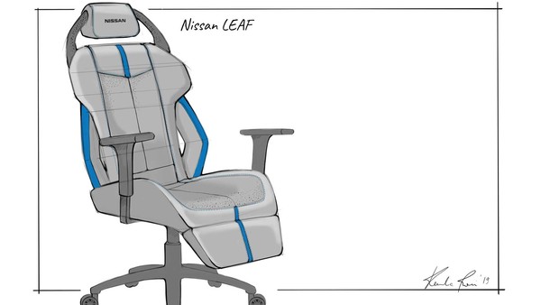坐Nissan戰神GT-R座椅打電動　頭枕內建喇叭讓你獨享引擎轟隆聲浪（圖／翻攝自Nissan）