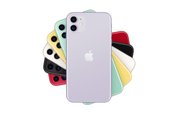 iPhone 11較過去，多出了不同顏色款式。（蘋果官網）