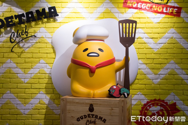 ▲蛋黃哥主題餐廳「Gudetama Chef-蛋黃哥五星主廚餐廳」。（圖／記者黃士原攝）