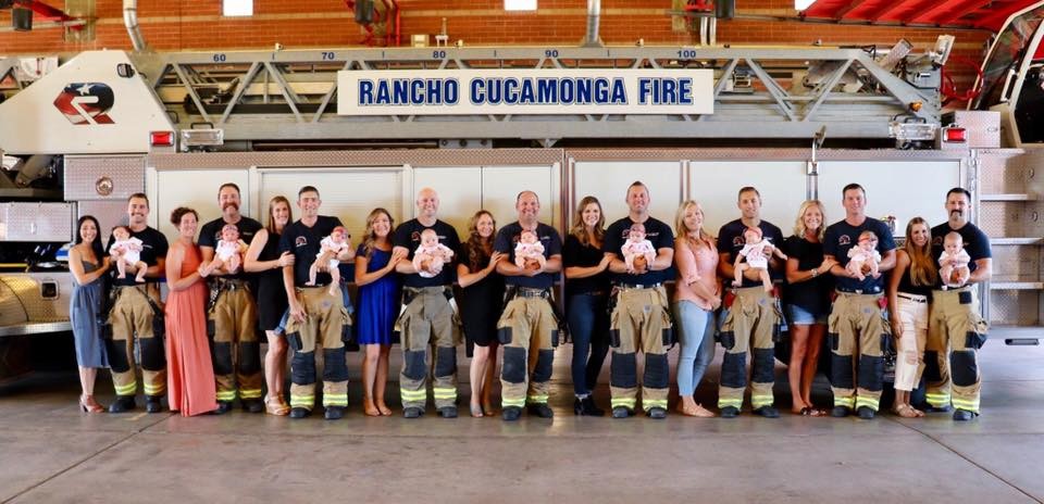 ▲短短5個月就9個小寶寶出生！（圖／翻攝自Facebook／Rancho Cucamonga Fire District）