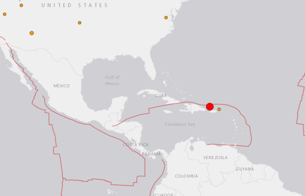▲▼ 波多黎各規模6.3地震。（圖／翻攝自USGS）
