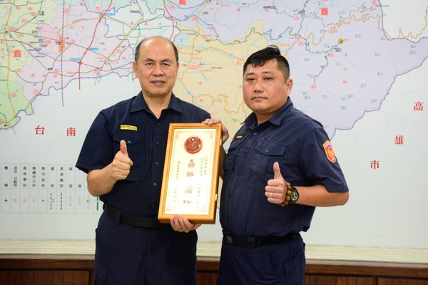 ▲▼ 嘉義縣表揚優秀員警 。（圖／記者翁伊森翻攝）