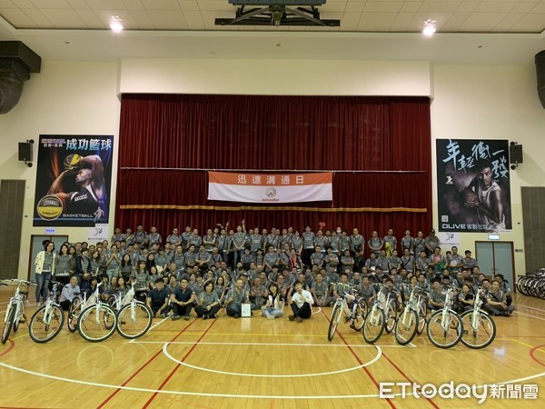 ▲▼台灣迅達股份有限公司捐贈50台自行車給台北家扶中心。（圖／台北家扶基金會提供）