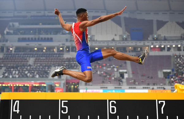 ▲▼ 世田賽男子跳遠銅牌古巴21歲小將Juan Miguel ECHEVARRÍA。（圖／（圖／路透）） 