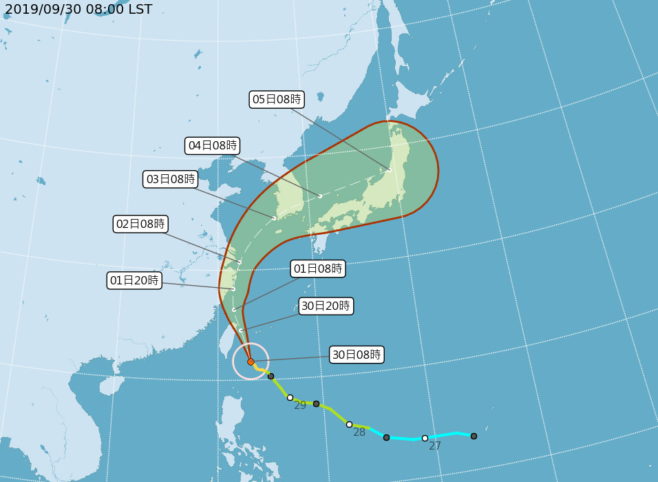 米塔颱風。（圖／氣象局）