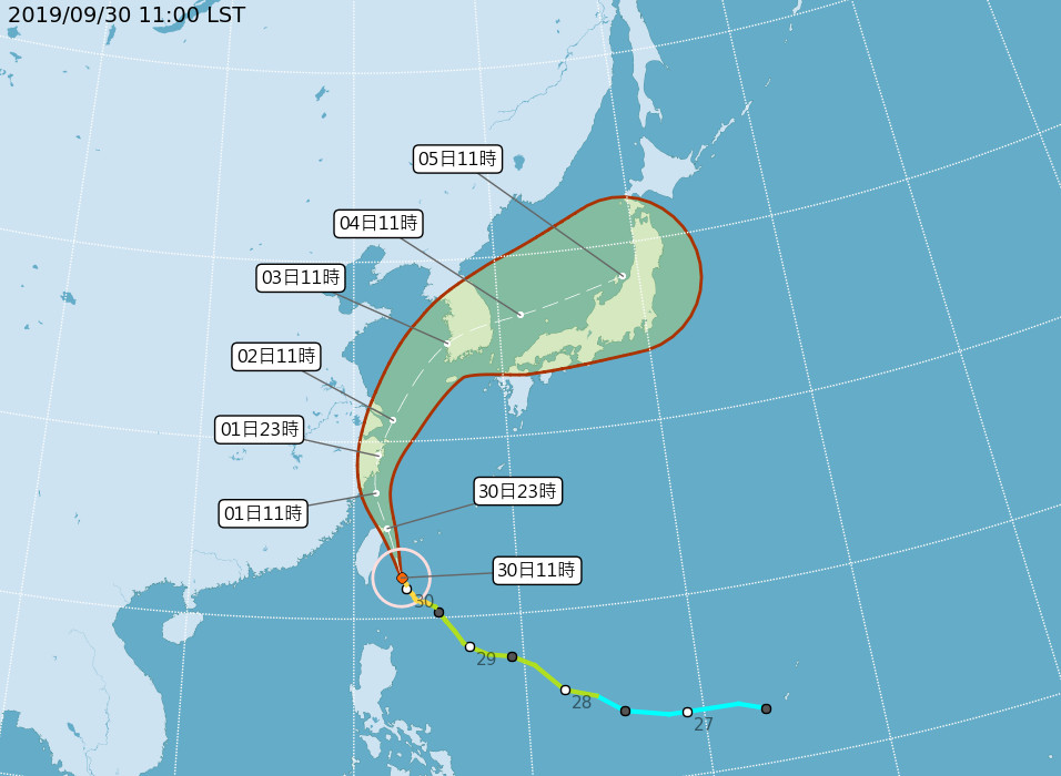 米塔颱風。（圖／氣象局）