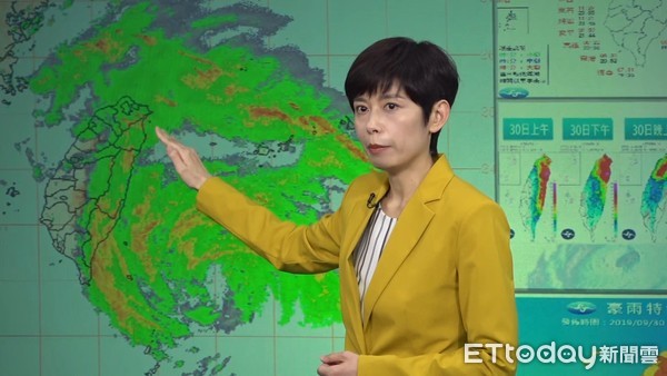 ▲▼預報中心課長羅雅尹說明最新颱風動態(1140)。（圖／記者莊喬迪攝）