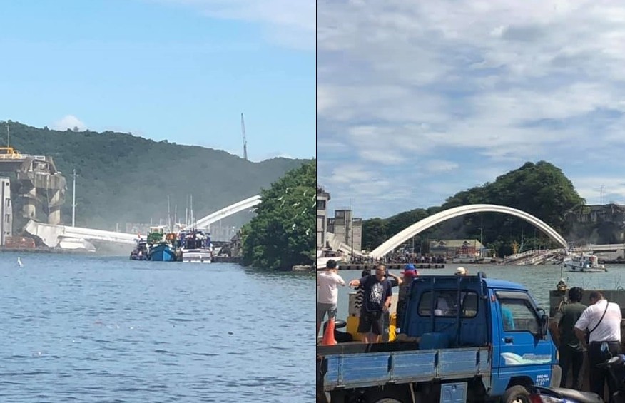 宜蘭南方澳跨海大橋斷了（圖／翻攝臉書社團）