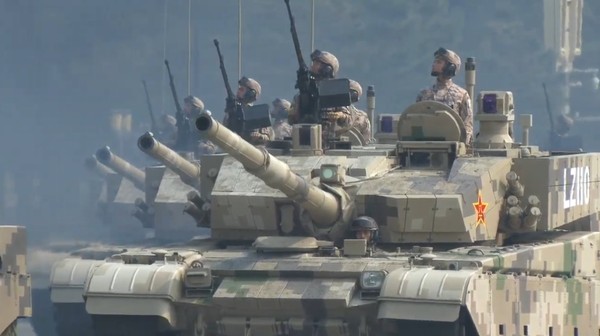 ▲十一閱兵，99A重型主戰坦克。（圖／翻攝CCTV+）