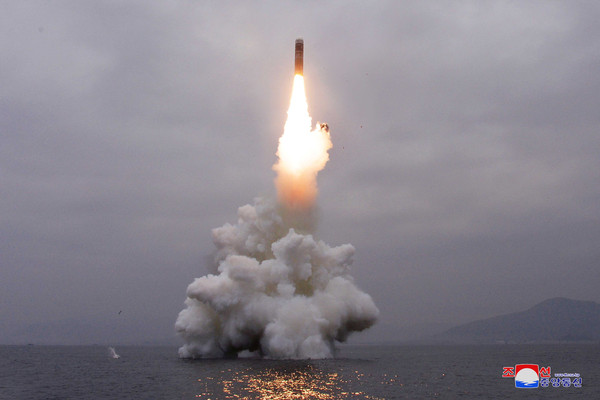 ▲▼北韓試射潛射彈道飛彈（SLBM）成功。（圖／路透）