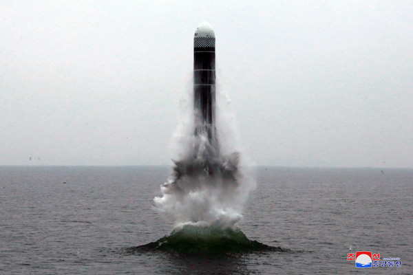 ▲▼北韓試射潛射彈道飛彈（SLBM）成功。（圖／路透）